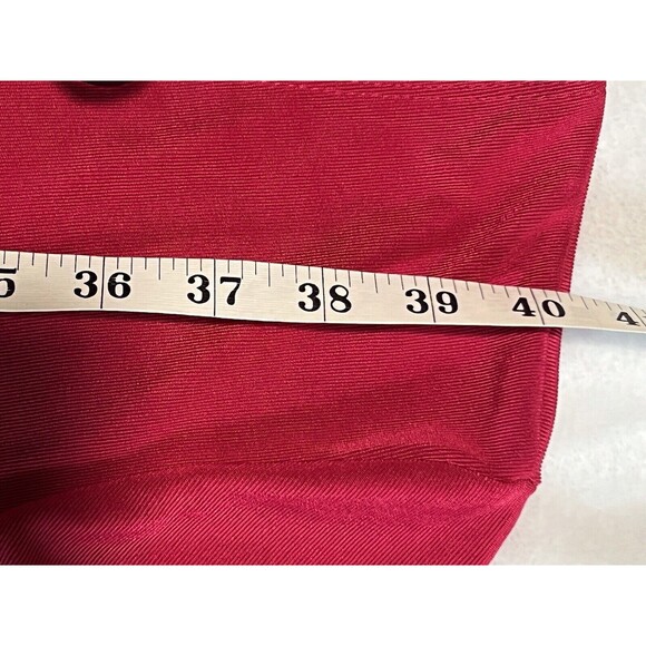 Slinky Brand HSN Dress Large Pink Sheath Knit SS with Silver Buckle Accent  NWT - Picture 10 of 13